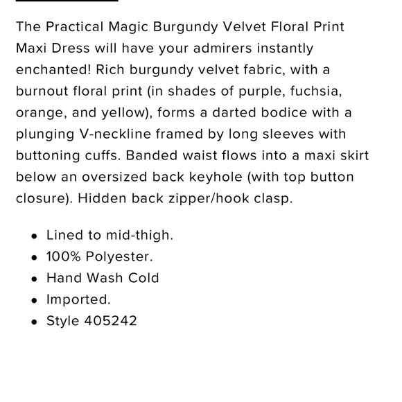 Lulu Velvet Burnout Dress - Picture 7 of 8